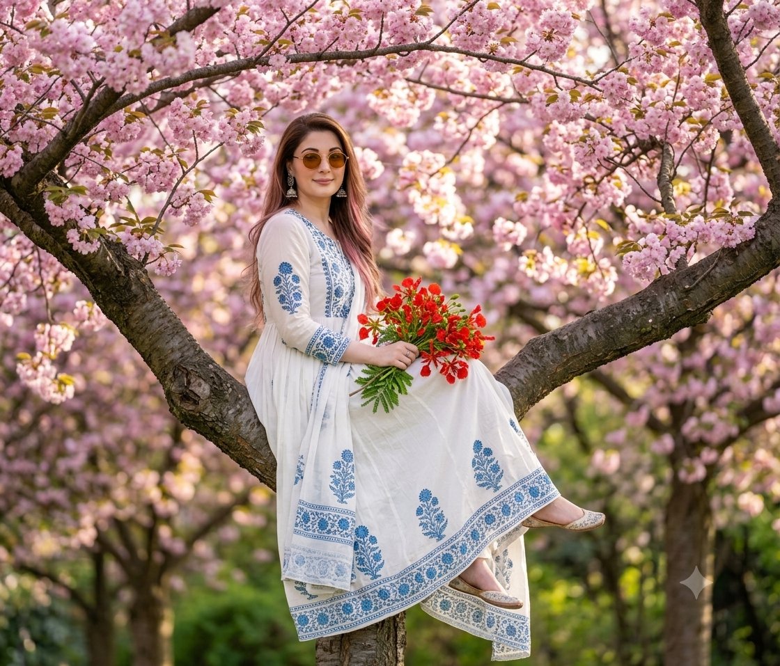 Cherry Blossom Portrait preview image