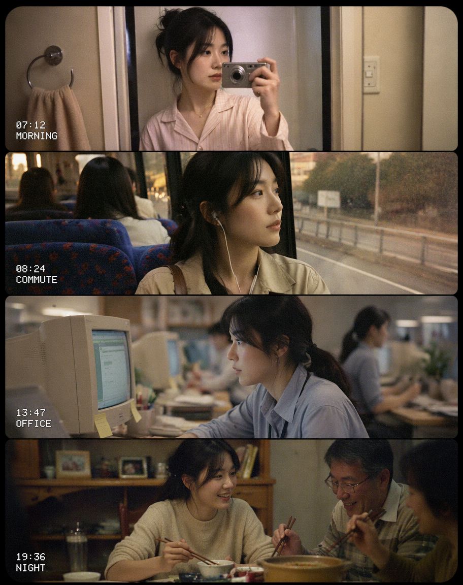 2000年代初CCD视频日记故事板预览图