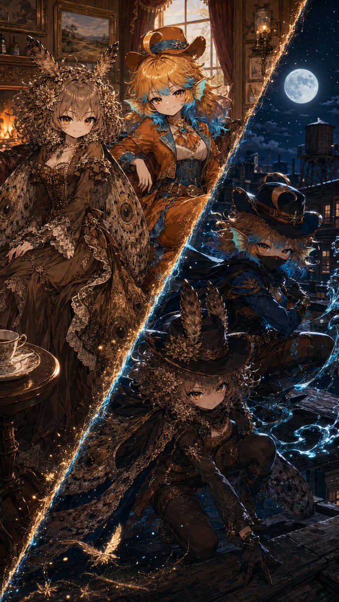 Superhero Era Transformation Split Portrait preview image
