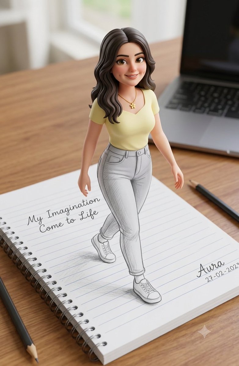 3D 幻觉素描肖像预览图
