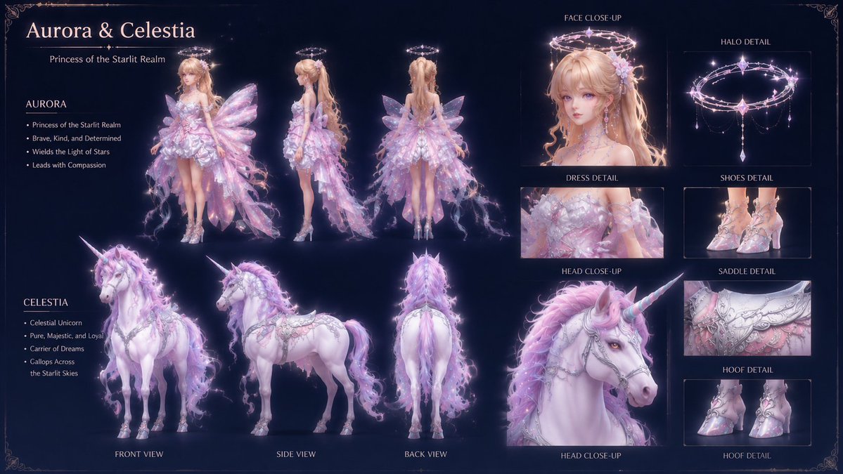 奇幻游戏角色设计表预览图