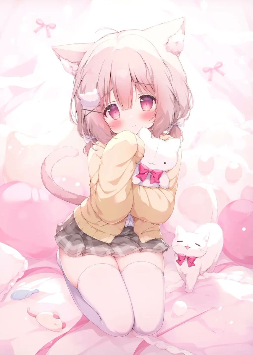 柔和害羞猫娘卧室预览图