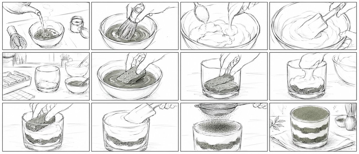 抹茶提拉米苏动漫分镜预览图