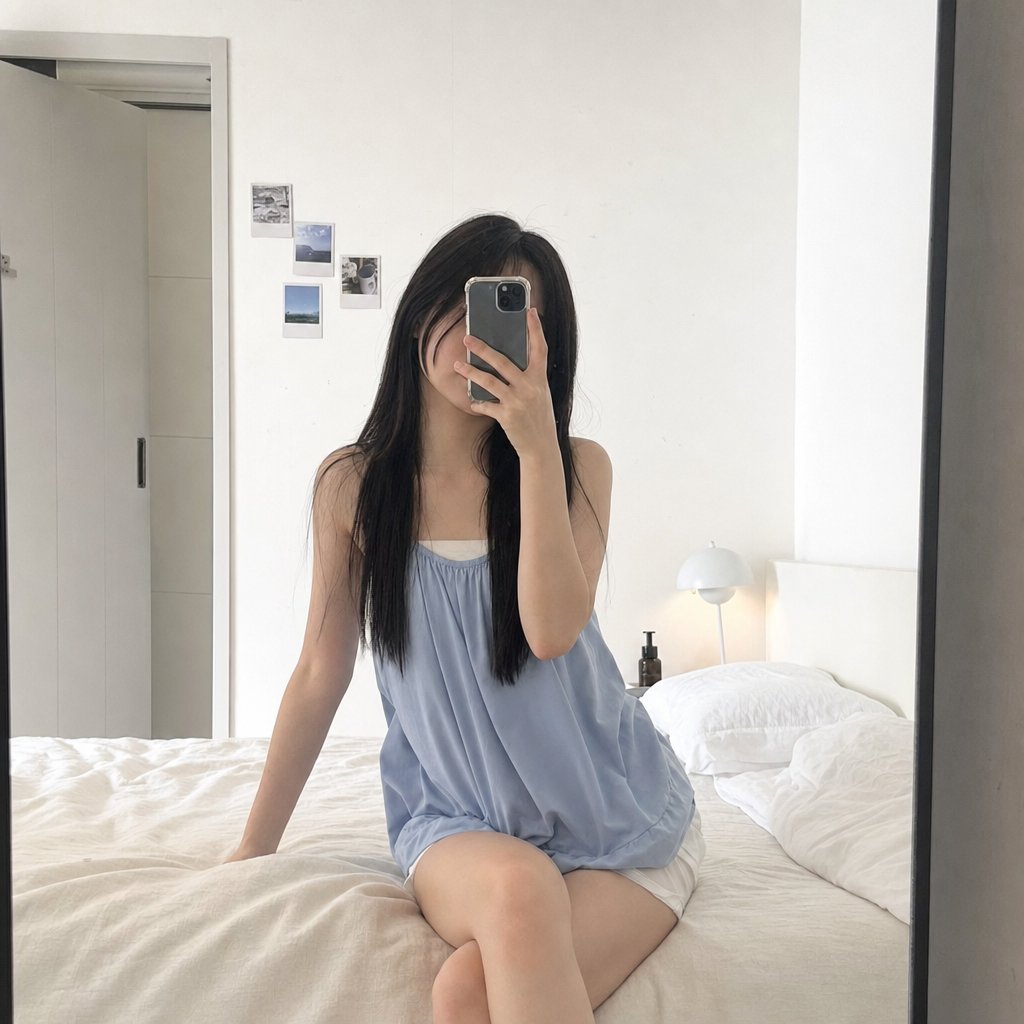 自然镜面自拍美学预览图