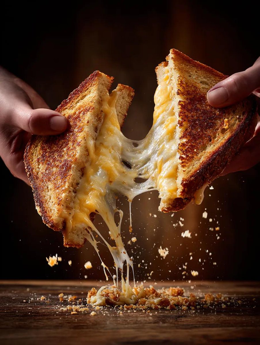 Cinematic Grilled Cheese Pull Action preview image
