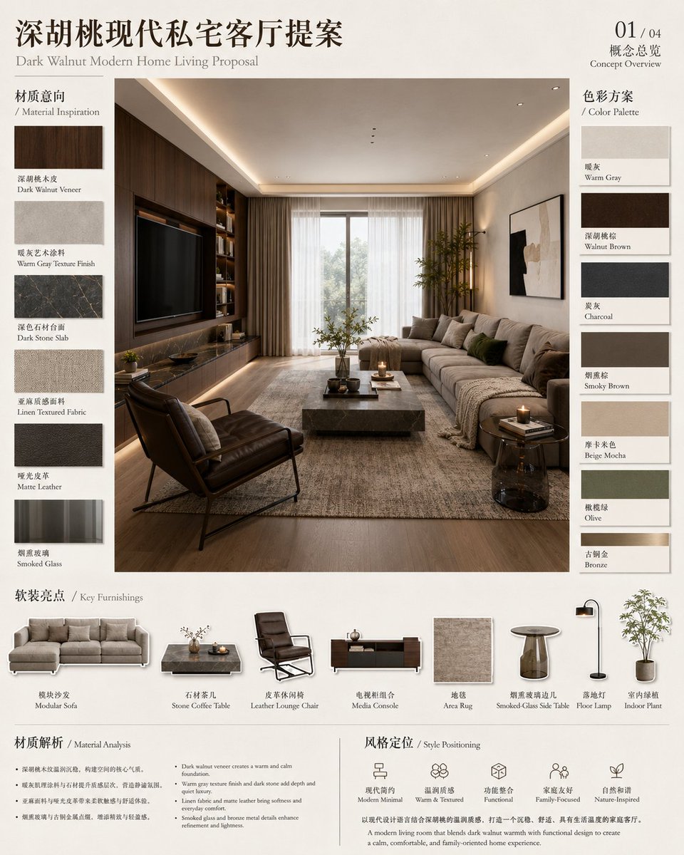 Interior Design Soft Decoration Proposal Set preview image