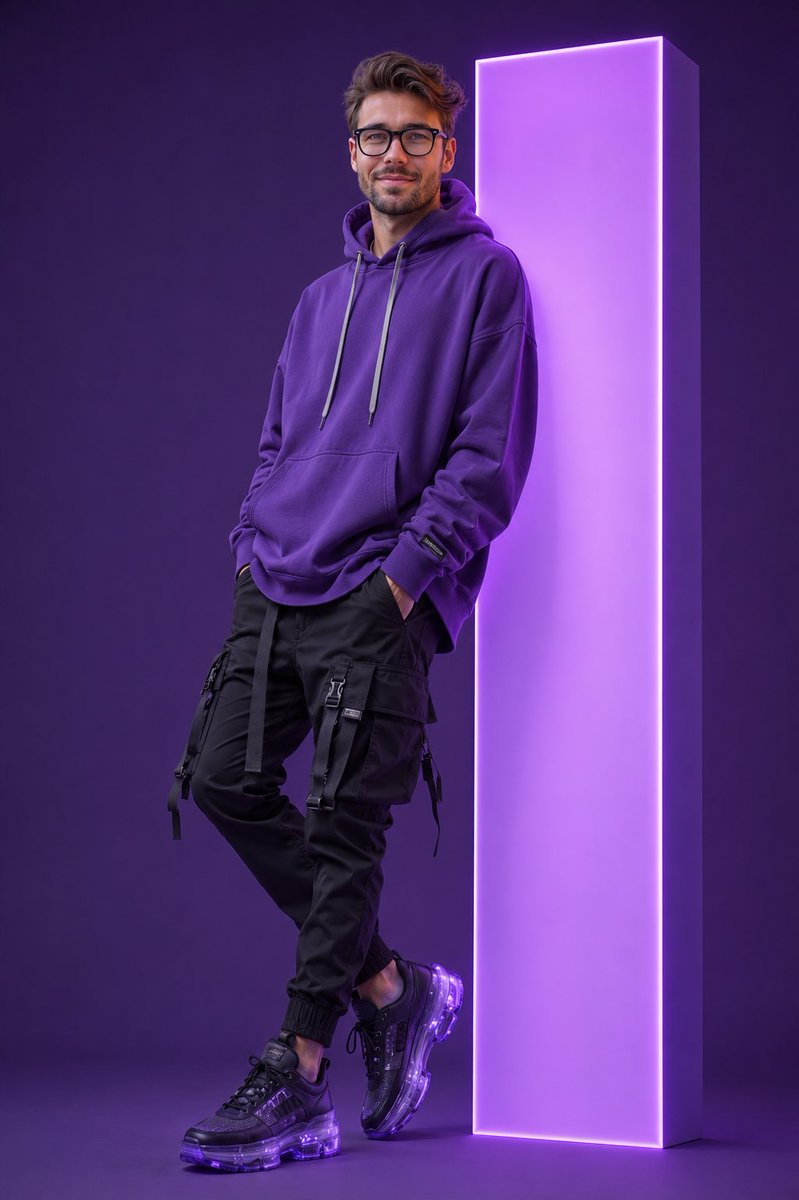 霓虹单体街头服装肖像预览图