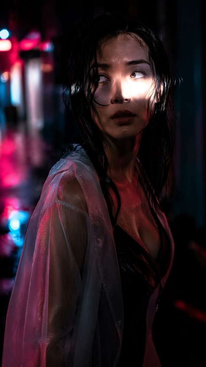 雨夜城市黑色电影人像预览图