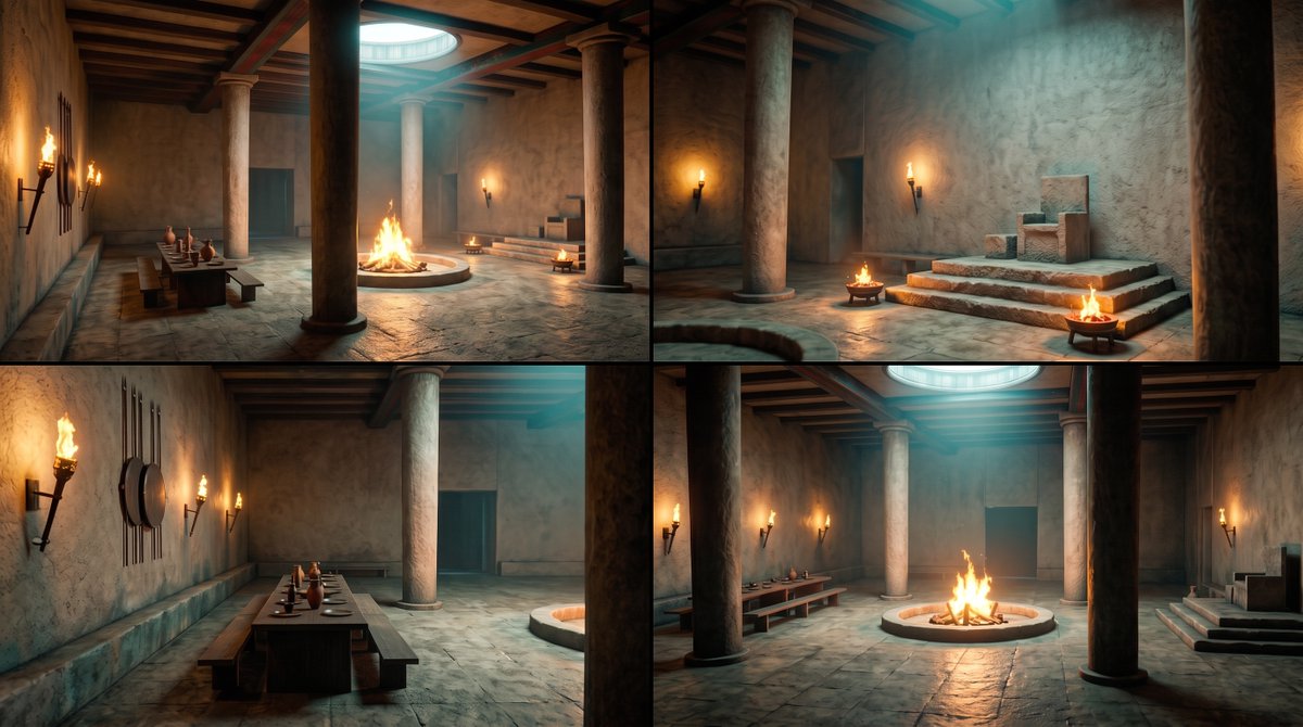 Ancient Temple Interior Contact Sheet preview image