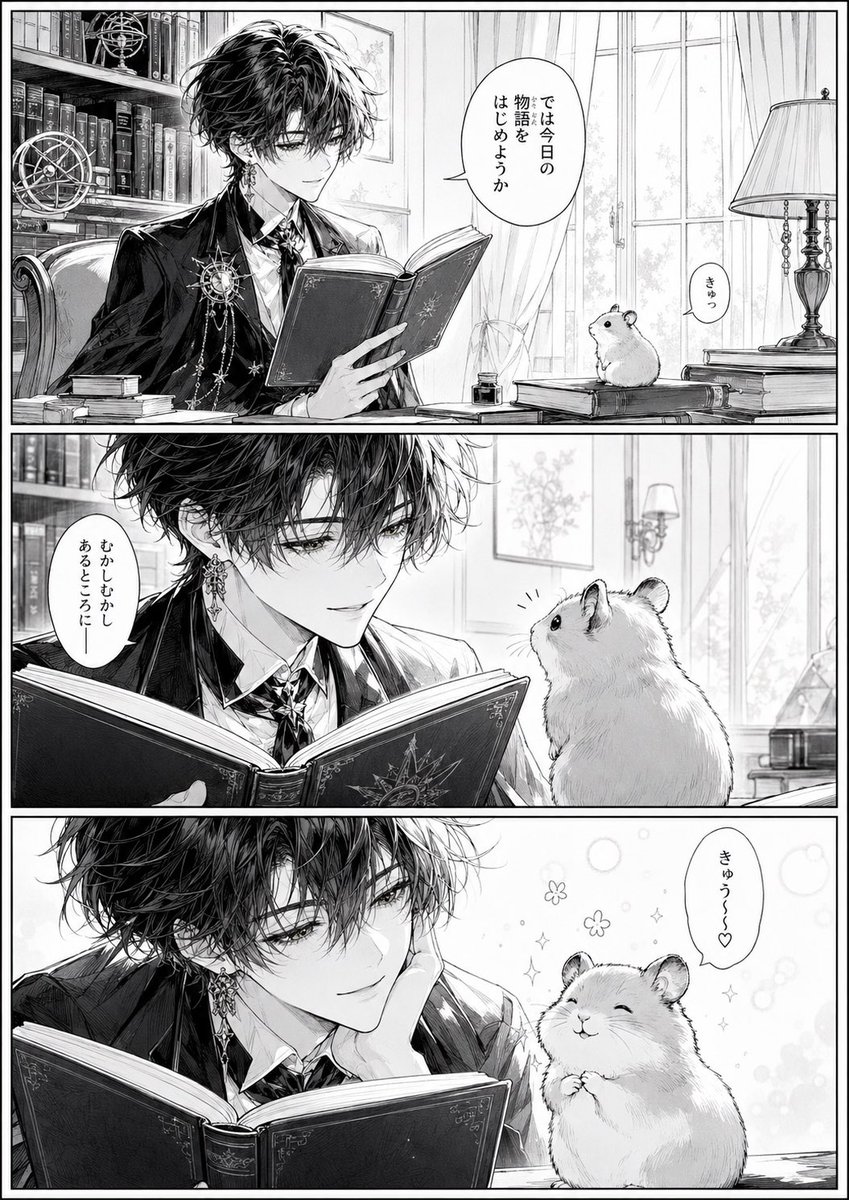 Sol 给仓鼠读书预览图