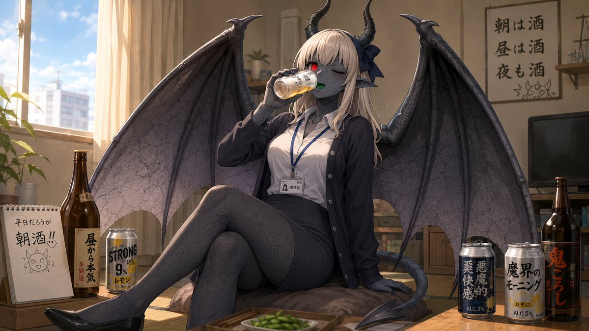 恶魔办公室女孩早间饮品预览图