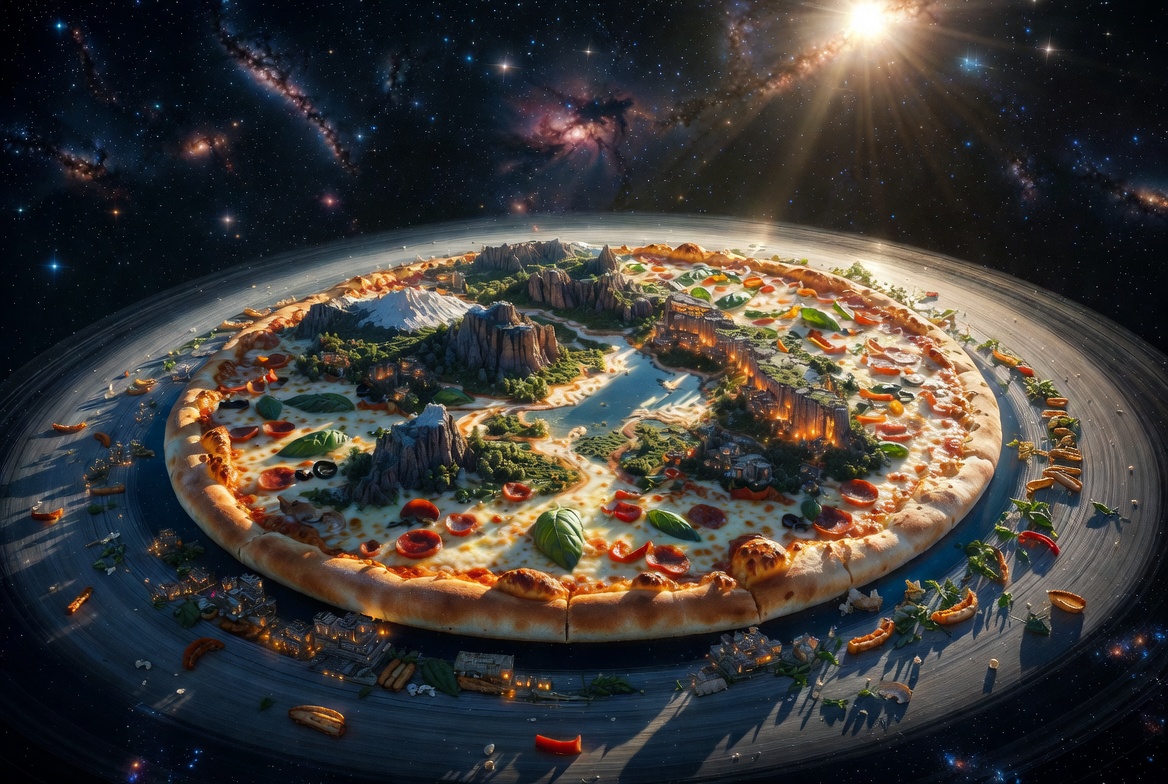 宇宙披萨星球在深空预览图像