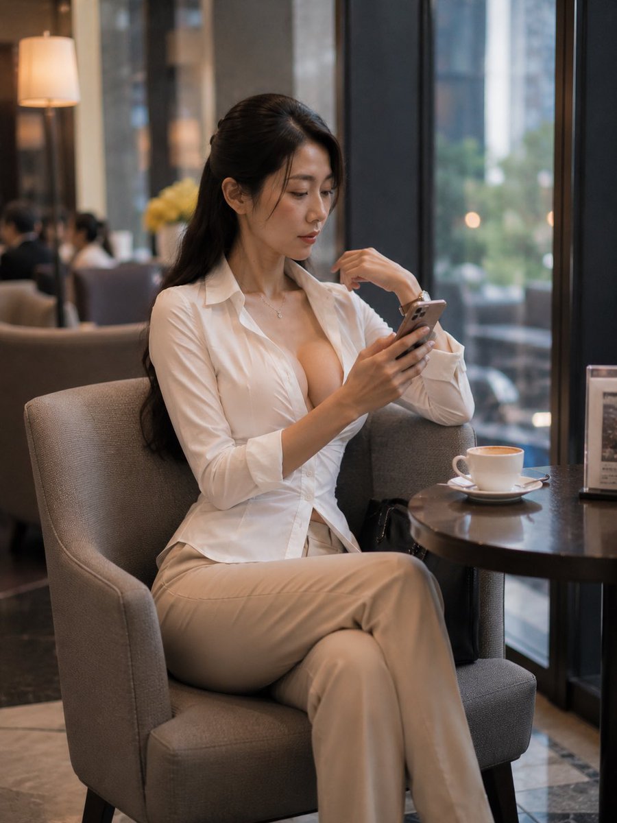 高端咖啡馆智能手机人像预览图