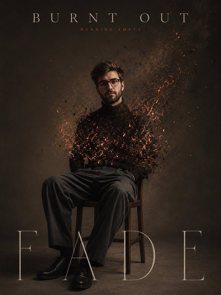 Dissolving Ember Man Studio Portrait preview image