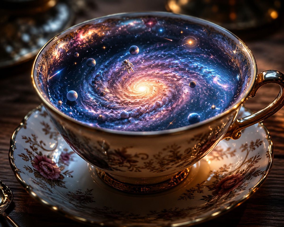 茶杯中的银河 - 宏观摄影预览图