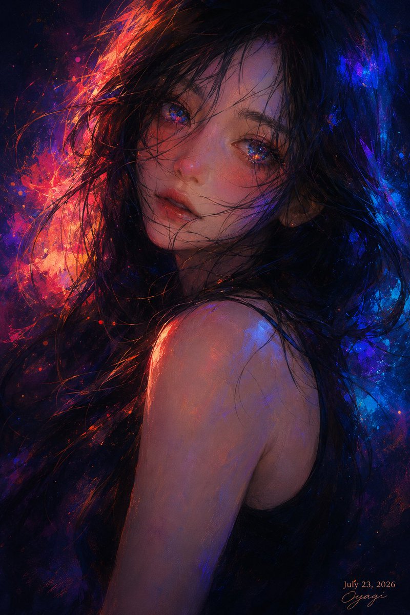 霓虹宇宙动漫肖像预览图