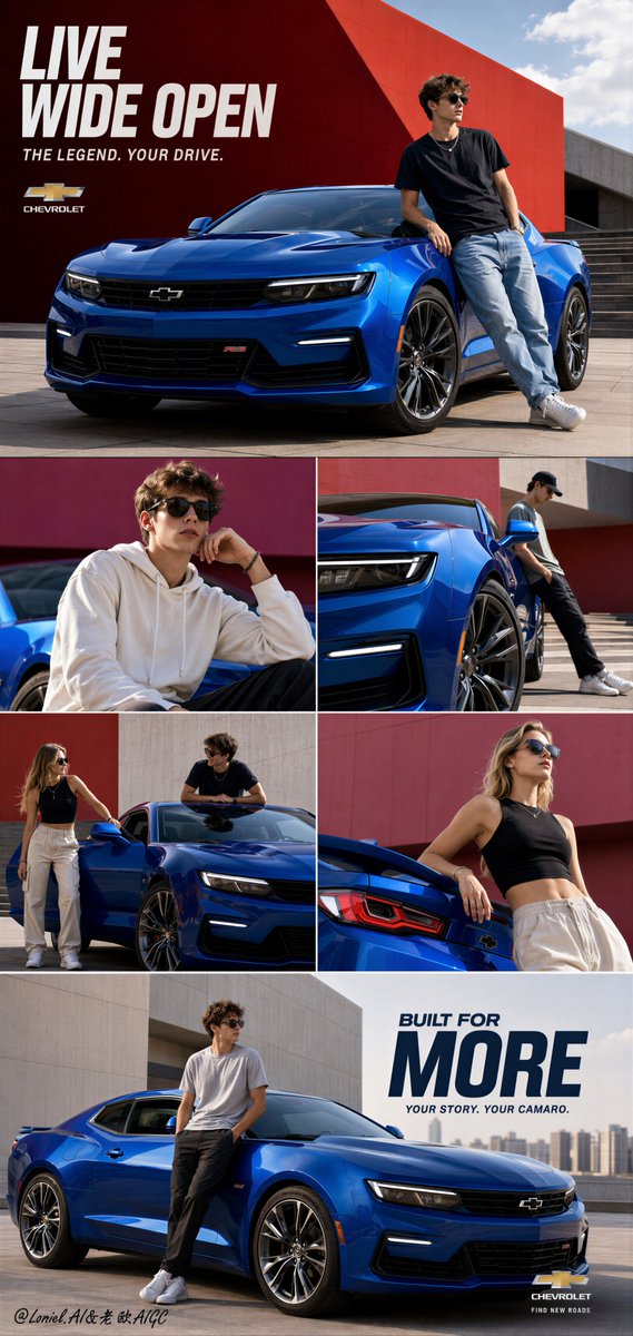 Premium Automotive Lifestyle Poster Layout preview image