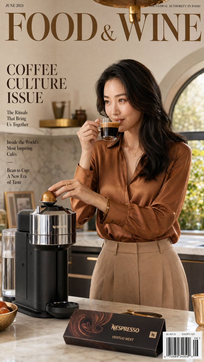 Nespresso 咖啡生活方式杂志封面预览图