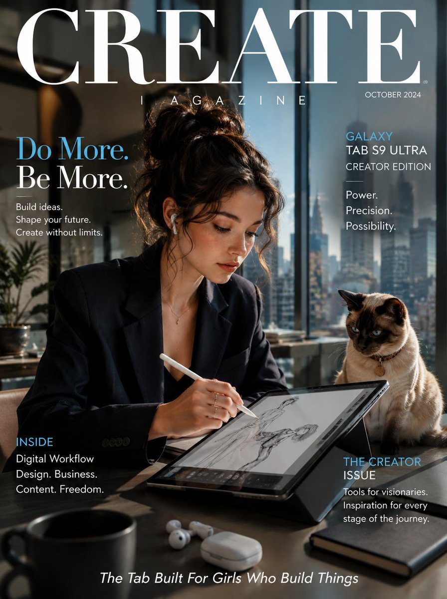 Samsung Galaxy Tab Creative Magazine Cover preview image