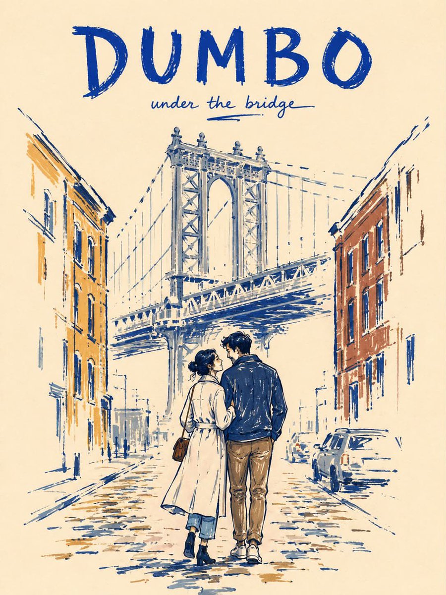 Minimalist Marker Pen NYC Travel Poster preview image