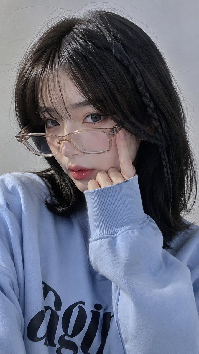 清晰眼镜智能手机自拍肖像预览图
