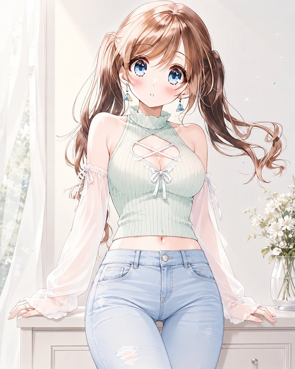动漫夏季系带针织服装预览图