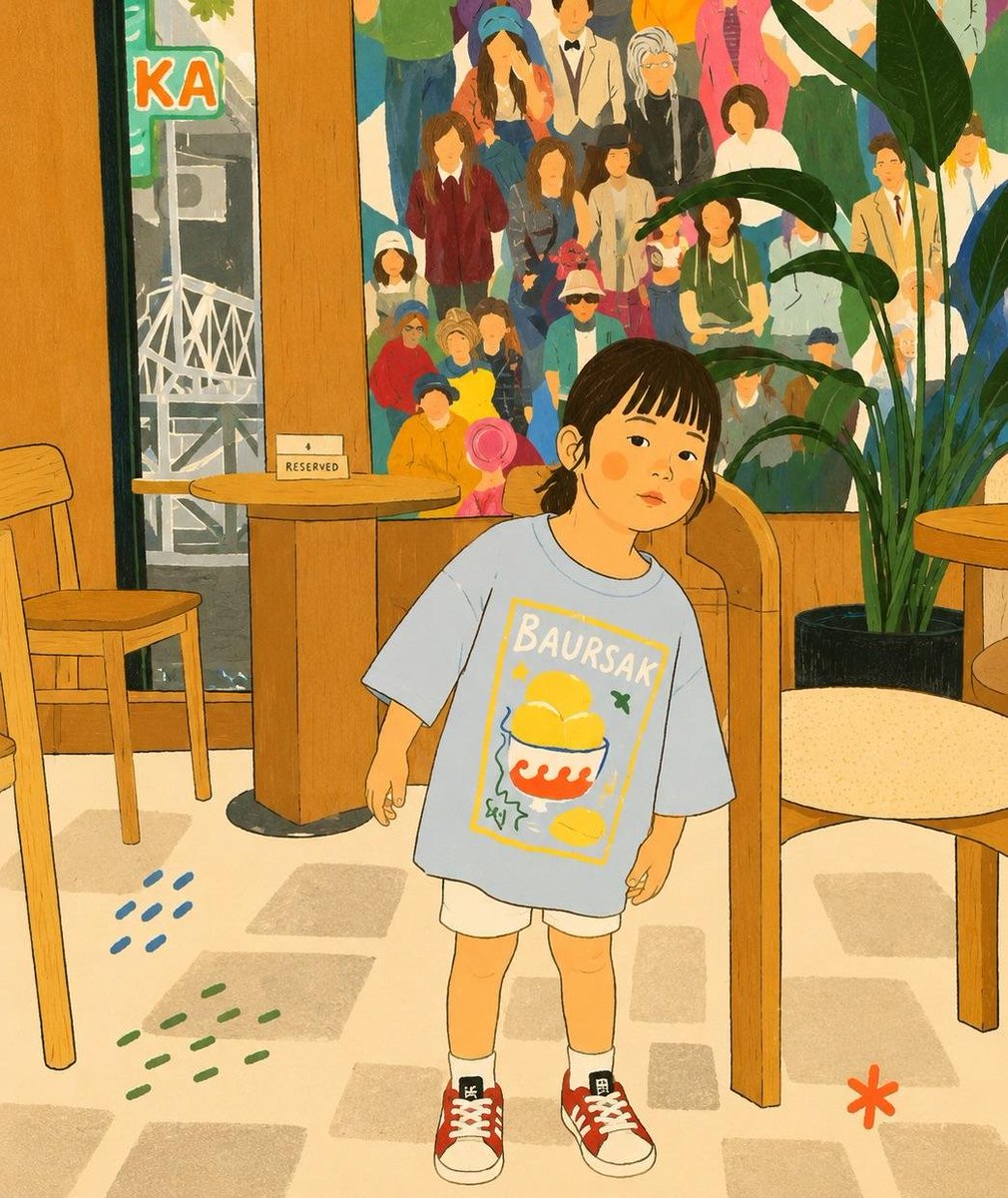 舒适的故事书极简主义插画预览图