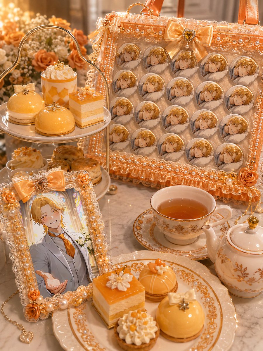 橙色推 Afternoon Tea 预览图片