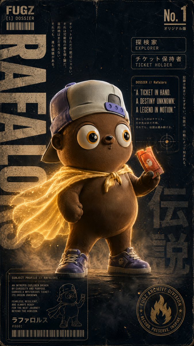 Vintage Mascot Explorer Dossier Poster preview image