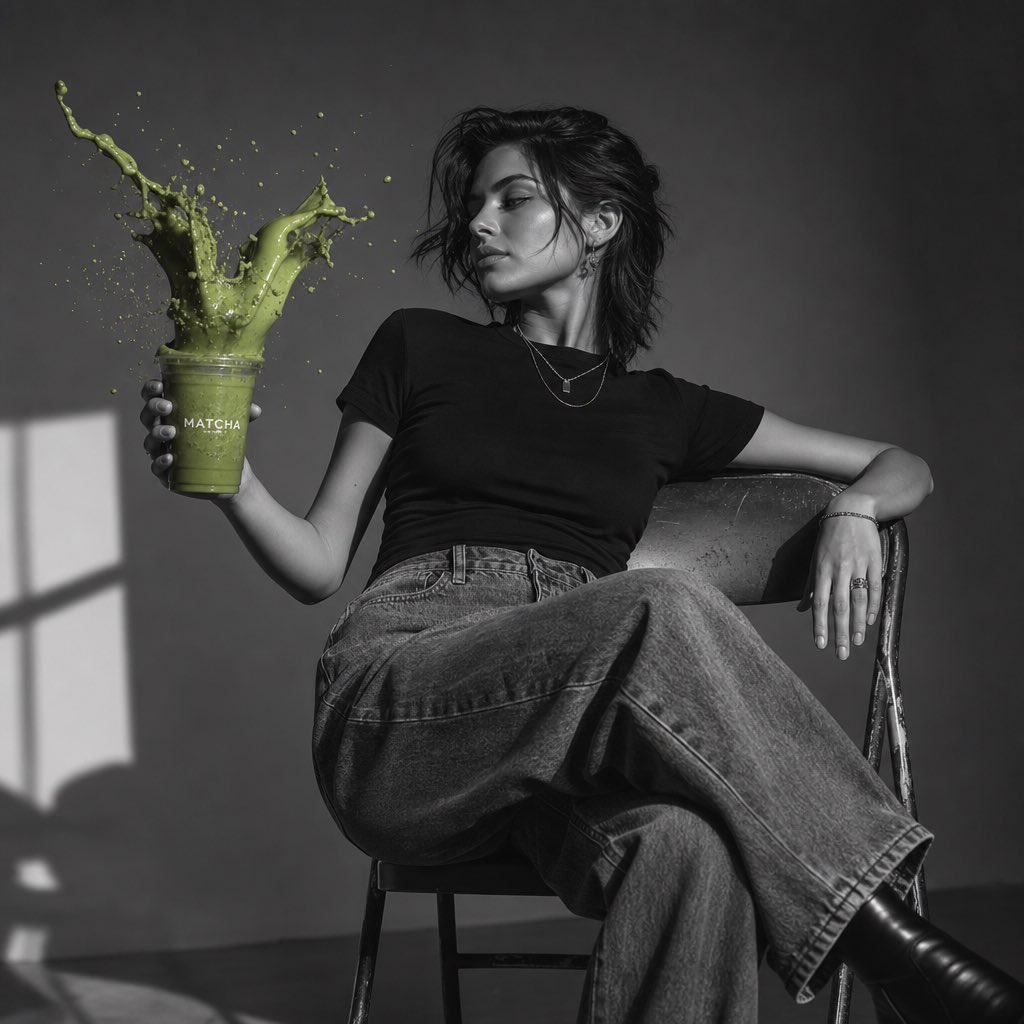 抹茶飞溅时尚肖像预览图