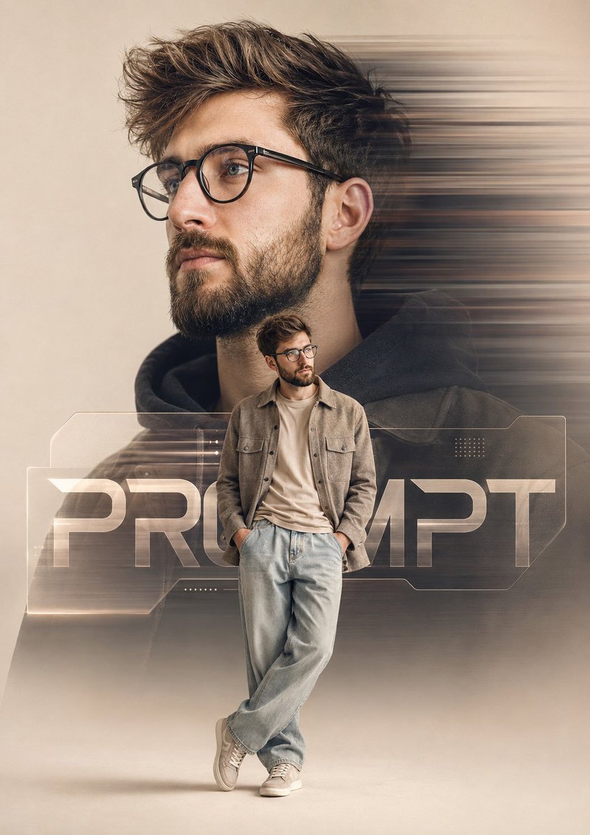 Cinematic Fashion Poster Design preview image