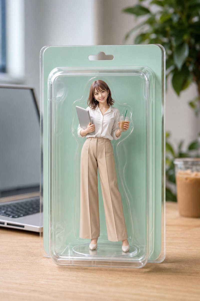 办公室职员水泡包装人偶预览图