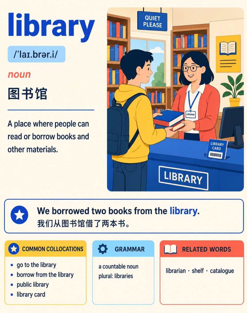 英语词汇学习卡模板预览图