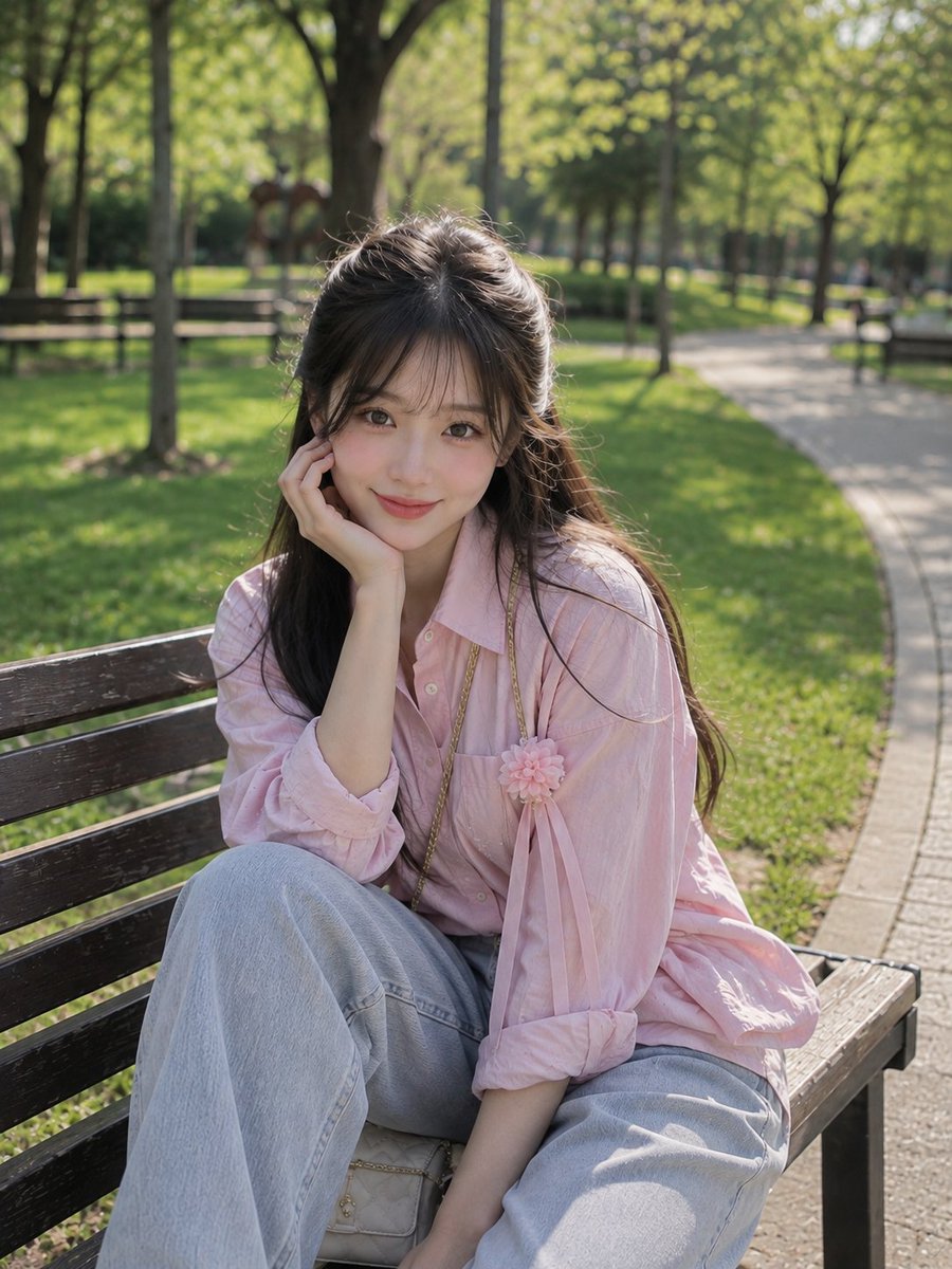 春季公园生活方式摄影预览图