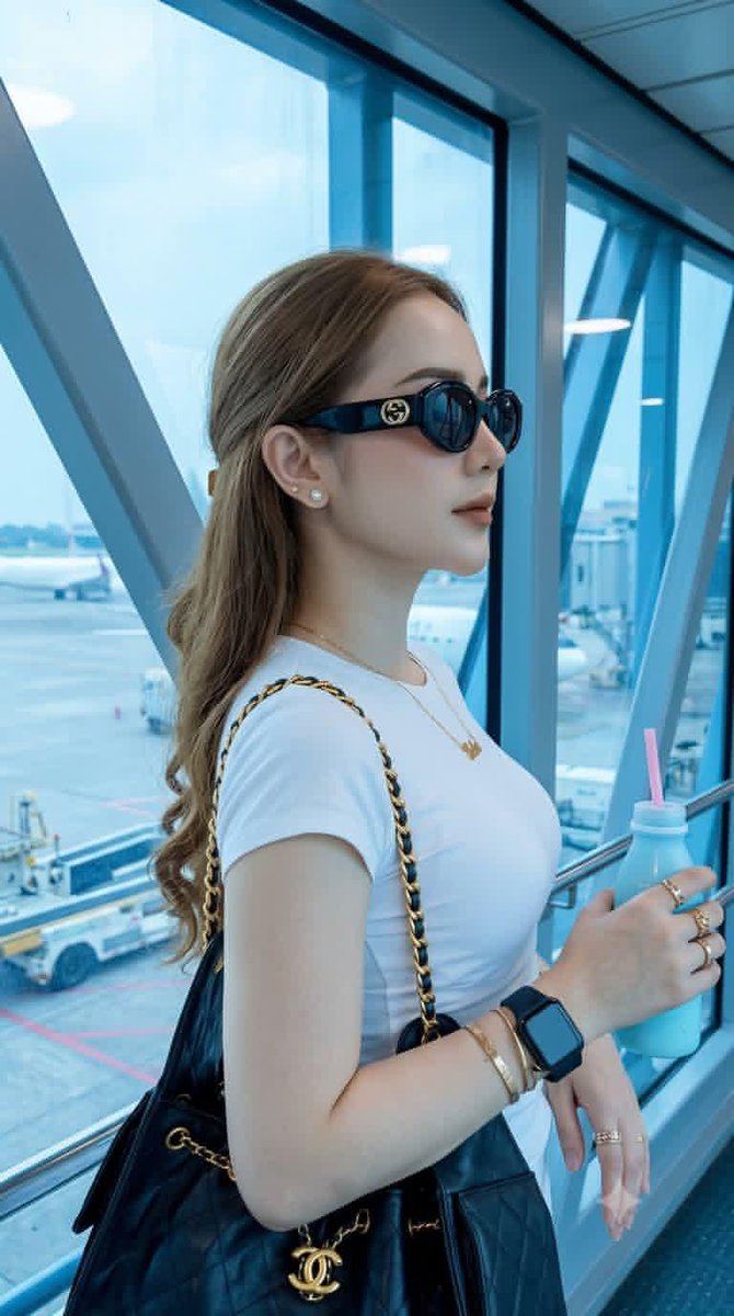现代机场旅行肖像预览图