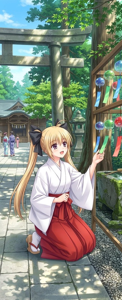 Summer Shrine Maiden Portrait preview image
