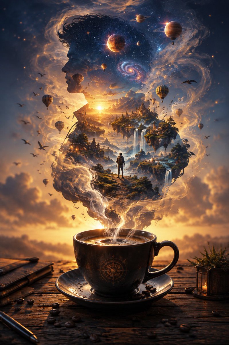 Universe Escaping a Coffee Cup preview image