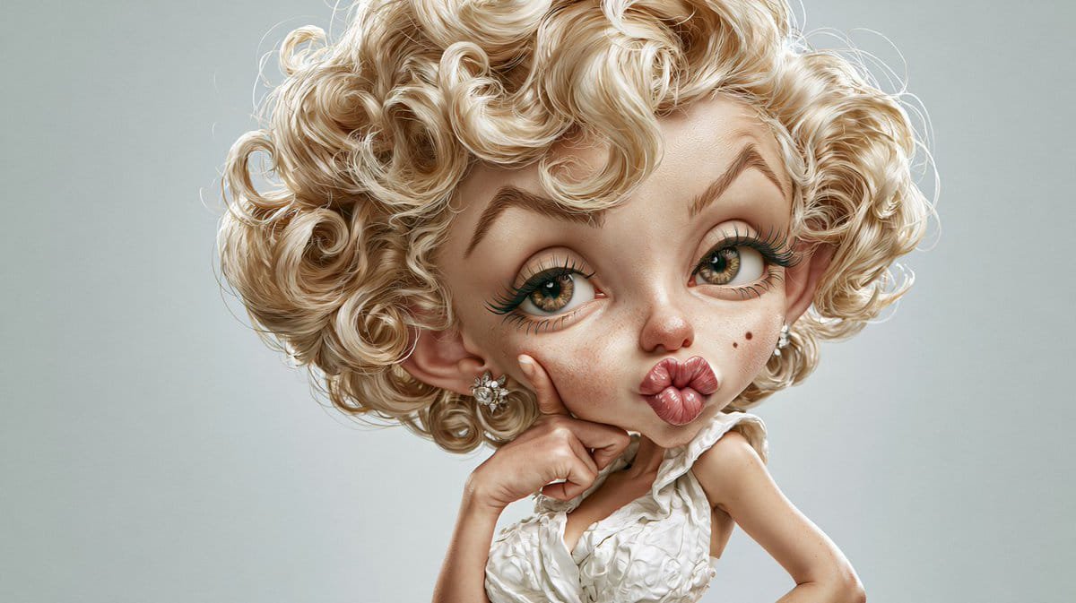 Premium Celebrity Caricature Portrait preview image