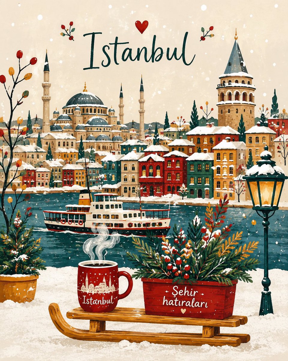 Whimsical Winter Storybook Illustration preview image
