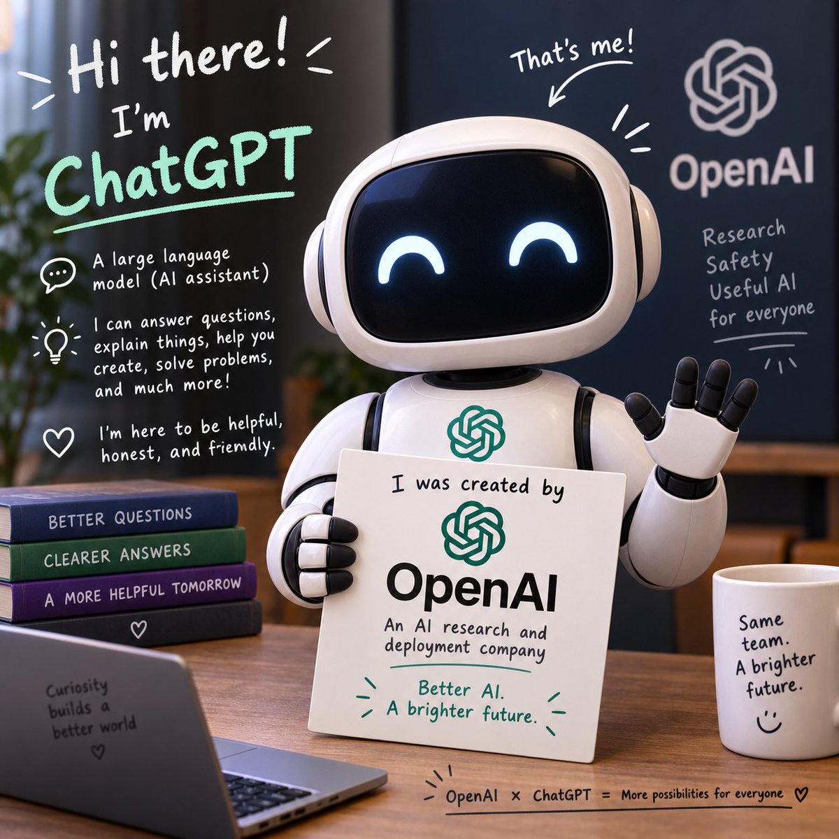 Friendly ChatGPT Robot Intro Scene preview image