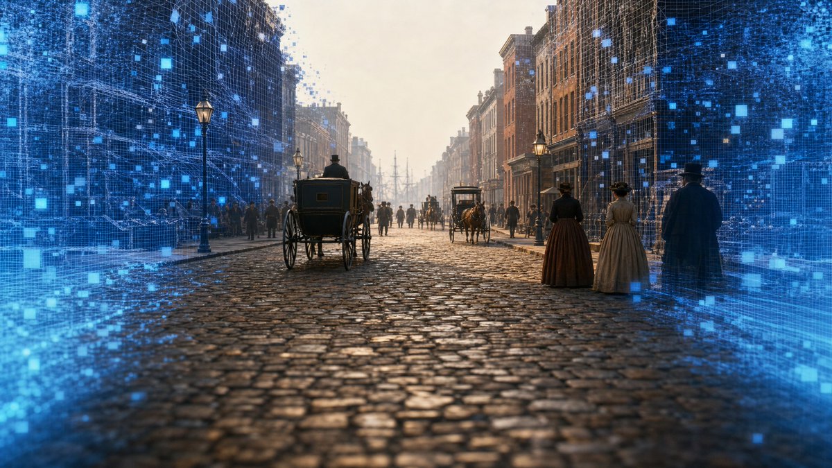 AI Time-Travel Street Panorama preview image