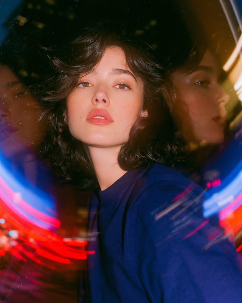 Night Rotating Glass Portrait preview image