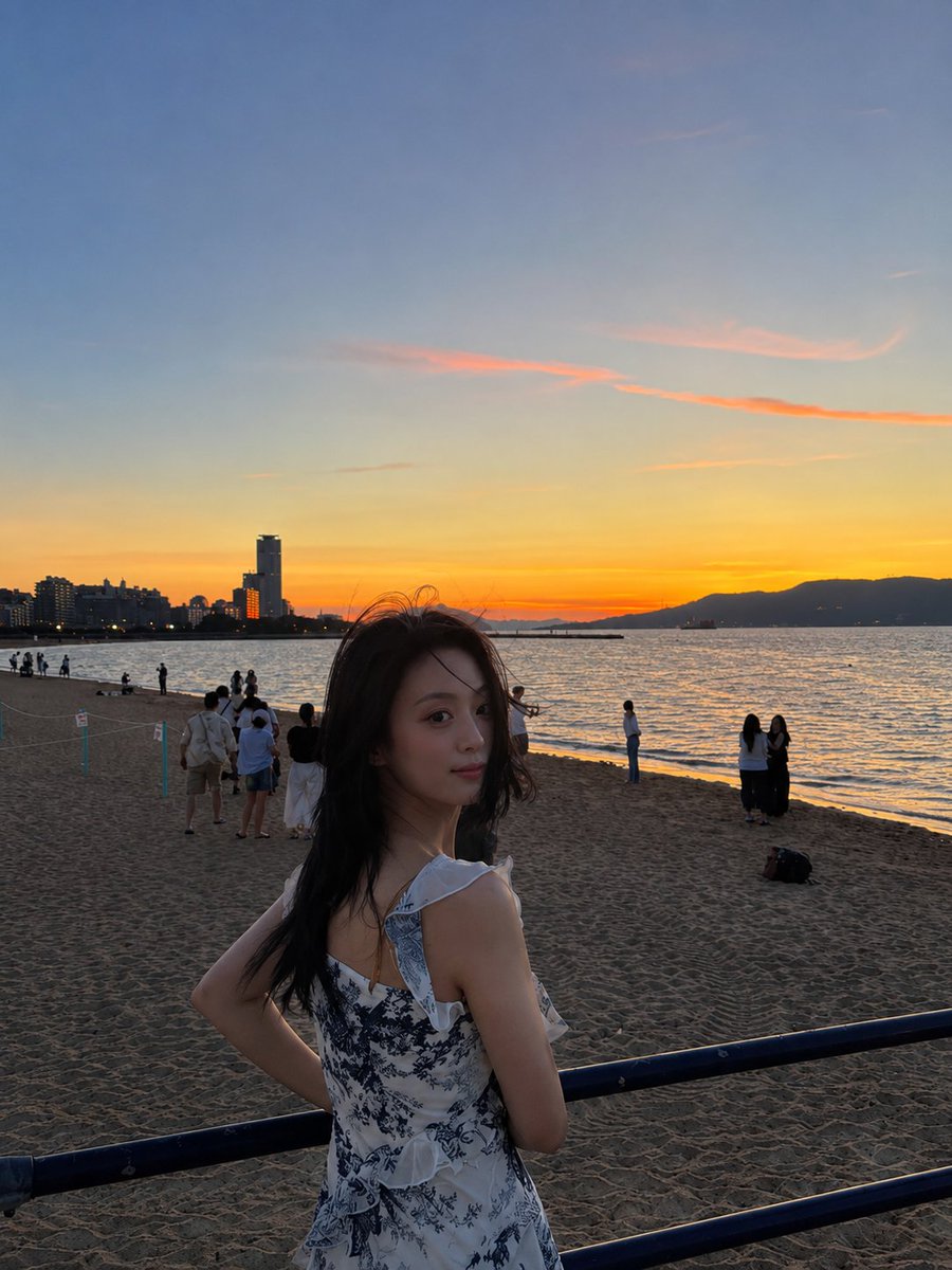 Cinematic Beach Sunset Travel Portrait preview image