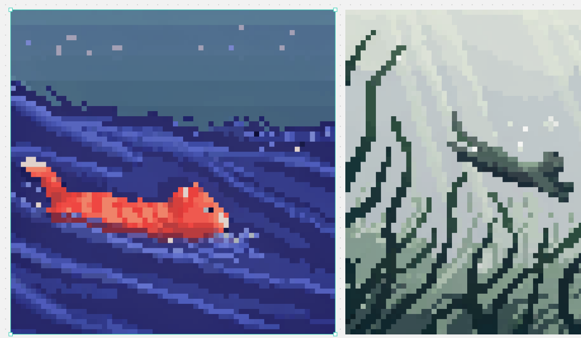 Split Pixel Art Canvas preview image