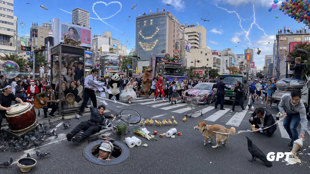 Chaotic Shibuya Scramble Crossing preview image