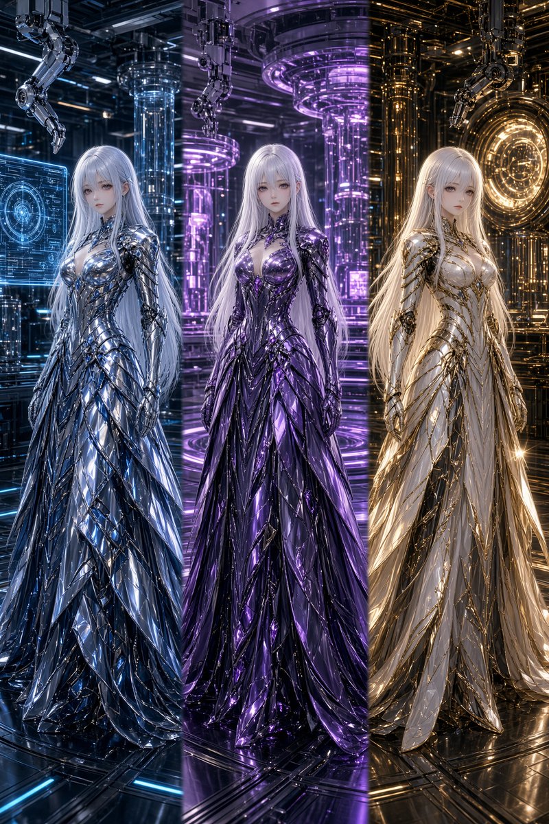 Three Sci-Fi Android Empresses preview image