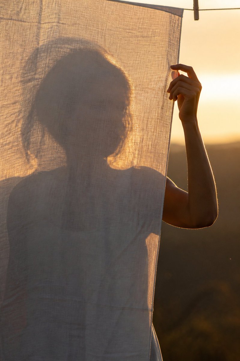 Translucent Linen Sunset Portrait preview image