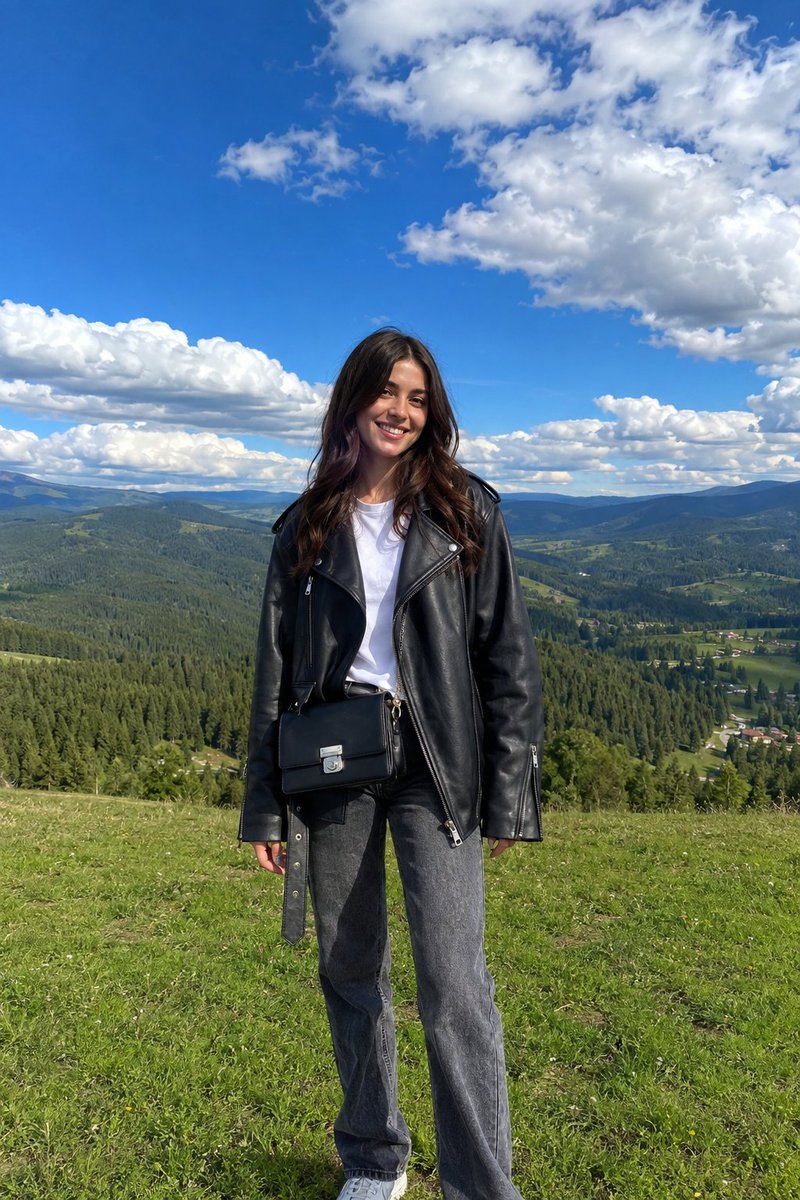 Scenic Hillside Fashion Portrait preview image