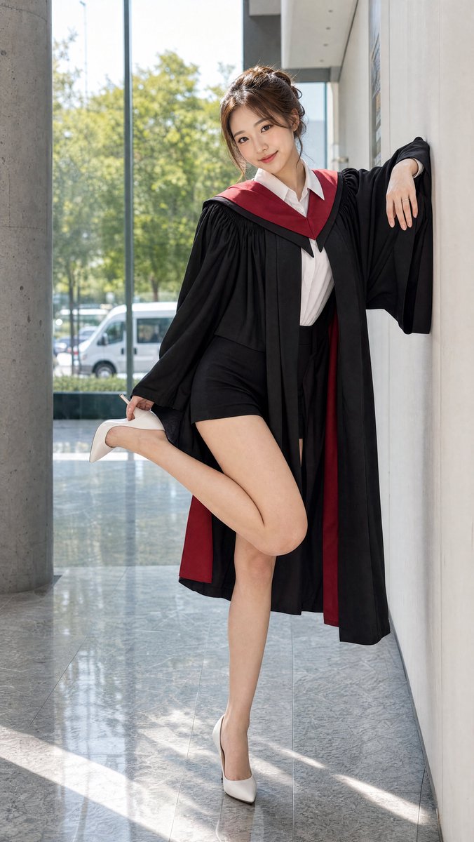 Graduation Portrait in Modern University preview image