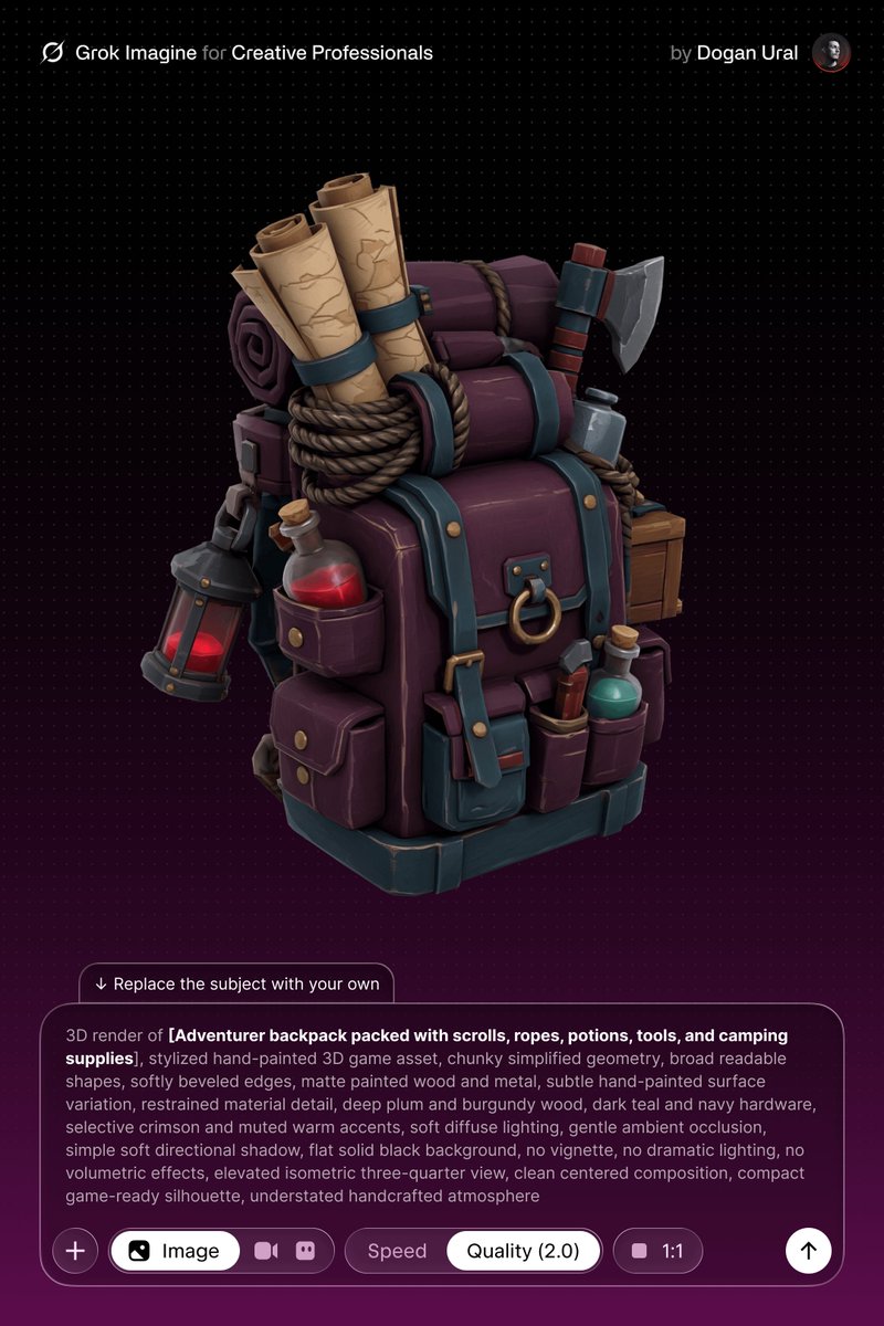 Stylized Hand-Painted 3D Game Asset preview image